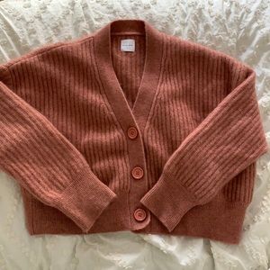 Anine Bing Maxwell Cardigan In Rose Color